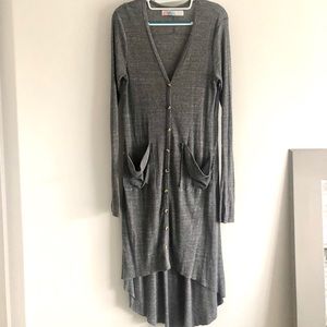 High low cardigan